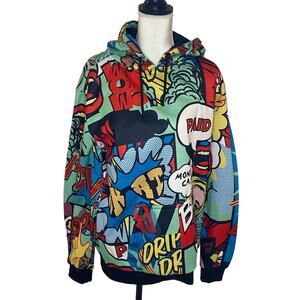Reason Large "paid" pop art comic hoodie